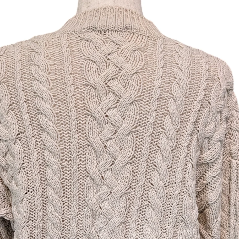 Reformation Sam Oversized Cable Knit Sweater - Picture 7 of 13